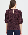 Thea Blouse in Dark Rose