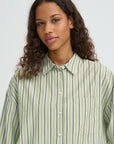 Luca Shirt in Green Stripe