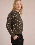 Leopard Print Knit Sweater