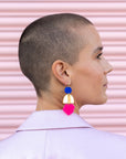 Ana Matronic  Blue/ Mirrored Gold/ Pink