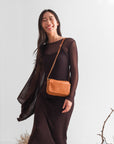 Leather Cross Bag BIBA Brewton in Tan
