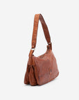 Leather Shoulder Bag BIBA Boston in Tan