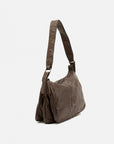 Leather Shoulder Bag BIBA Boston in Dark Brown