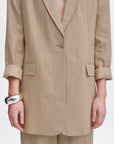 Lino Blazer in Natural