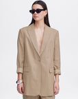 Lino Blazer in Natural
