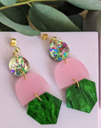 Ana Matronic Gold Sparkle/ Frosted Pink/ Green Marble