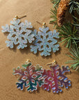 Christmas Snowflake Silver Glitter