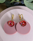 Julianne Moore Dusky Pink and Red Glitter