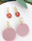 Julianne Moore Dusky Pink and Red Glitter