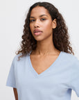 Palmer V Neck in Zen Blue