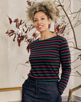 Sailor Shirt in Duet Breton Onyx Dark Freesia