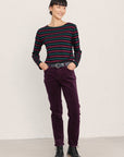 Sailor Shirt in Duet Breton Onyx Dark Freesia