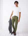 Walton Cargo Trouser in Khaki Green
