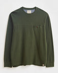 Milton Zig Zag Waffle Tee in Mid Green