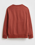 Holt Crew Neck Sweat in Mid Red