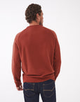 Holt Crew Neck Sweat in Mid Red