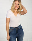 Ena High Rise Jeans in Mid Wash