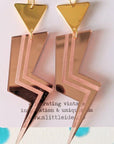 Grace Jones Lightning Bolt in Rose Gold