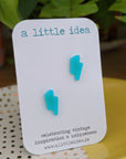 Lightning Bolt Stud Earrings