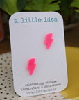 Lightning Bolt Stud Earrings