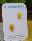 Lightning Bolt Stud Earrings