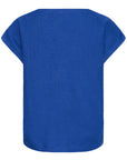Linno V Neck T in Sodalite Blue