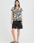 Linno Blouse in Graphic Print