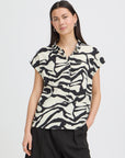 Linno Blouse in Graphic Print