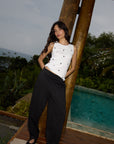 Kate Barrel Trousers in Black