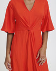 Imelda Dress in Fiery Red