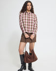 Emina Shirt in Calla Green Check