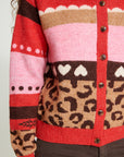Livoni Cardigan in Poinsettia