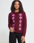 Dasila Polo Cardigan in Rhododendron