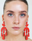 Megashock Earrings in Red