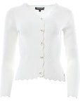 Elda Cardigan in Soft White