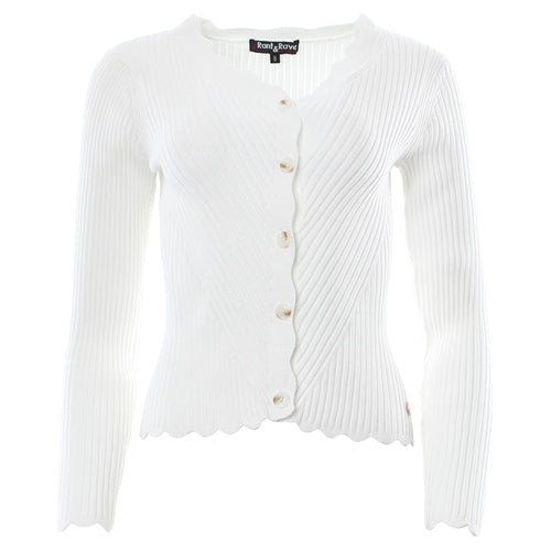 Elda Cardigan in Soft White