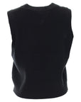 Lydia Knit Vest in Black