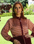 Susanna Shirt in Burgundy