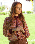 Susanna Shirt in Burgundy