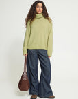 Kamara Roll Neck in Leek Green