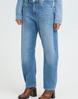 Anni Barrel Leg Jeans in Medium Blue