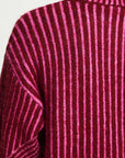 Kamara Geometric Stripe Knit in Rhododendron
