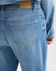 Anni Barrel Leg Jeans in Medium Blue