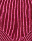 Kamara Geometric Stripe Knit in Rhododendron