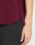 Rebel Tee in Heather Zinfandel