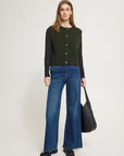 Panora Waistcoat in Rosin Melange Green