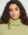 Kamara Roll Neck in Leek Green
