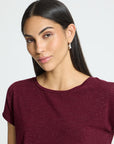 Rebel Tee in Heather Zinfandel