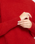 Sage Knit turtleneck in Salsa