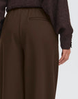 Kate Wide Leg Trousers in Chocolate Torte
